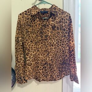 Jones New York Animal Print Top
